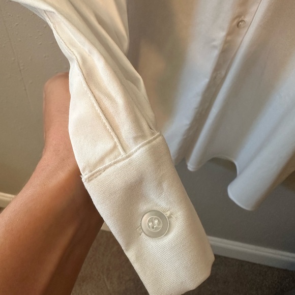 S by Serena Williams White Button Down Button Up Shirt New with Tags - 2XL - Picture 9 of 16